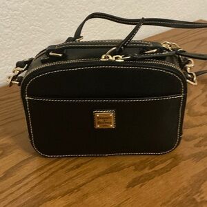 Dooney & Bourke Black and Gold Crossbody Bag